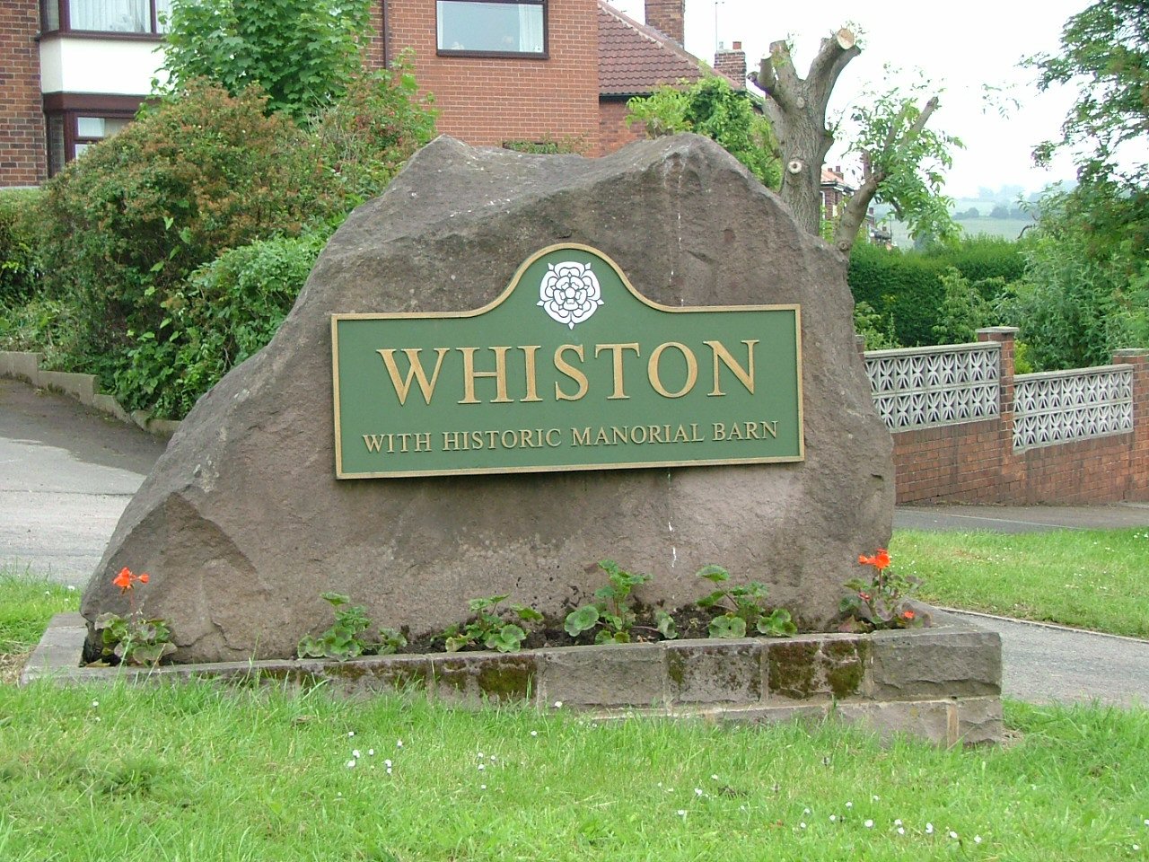 Welcome to Whiston  Sign