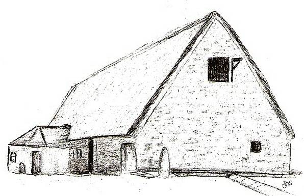 Manorial Barn Drawing